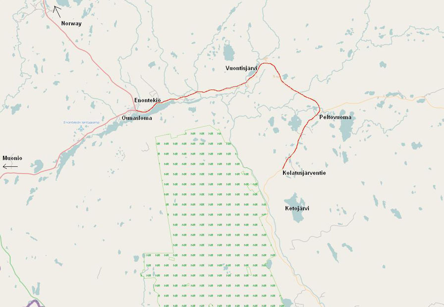 Map to Ketojrvi